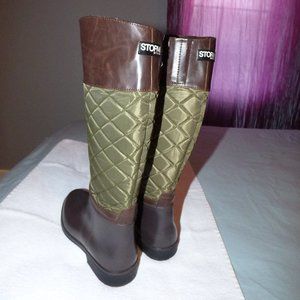 Storm by Cougar rain boots in brown & khaki US 8M